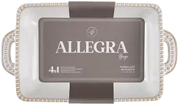 Форма для запікання Limited Edition Allegra Biege прямокутна кам'яна кераміка 27.5х15.5х6 см (GJH009-27-2-129) - мініатюра 2