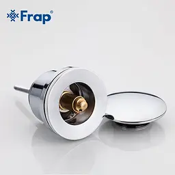 Донний клапан Frap F62, автомат, 1 1/4", хром, Хром - мініатюра 3