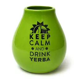 Калебас керамічний Keep Calm, 350 мл - Кавовий - мініатюра 2