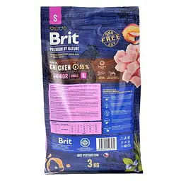 Сухий корм для цуценят і молодих собак Brit Premium Dog Junior S з куркою 3 кг - мініатюра 3
