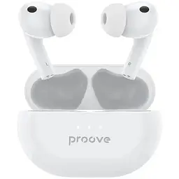 Бездротові навушники Proove Woop, TWS, ANC, IPX4, BT5.1, 30mAh, 280mAh, 6h, white UA UCRF - мініатюра 2