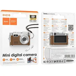 Фотоапарат Hoco DV210 Mini Digital Camera Brown [151216] - мініатюра 3
