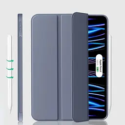 Чохол-книжка BeCover Tri Fold Soft TPU Silicone для Apple iPad Pro 11" M4 2024 Purple (711749) - мініатюра 3