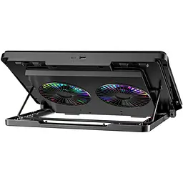 Охолоджувальна підставка для ноутбука до 17.3 дюймів GamePro GPCP-910 2xfans - мініатюра 4