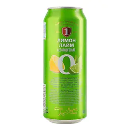 Пиво безалкогольне Перша приватна броварня Лимон-лайм світле 0.5 л з/б - мініатюра 3