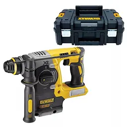 DeWALT Перфоратор акумуляторний DeWalt SDS PLUS 18В 2.1Дж 0-1100об/хв 0-4600уд/хв 3 режими, кейс 2.5кг без АКБ і ЗП
