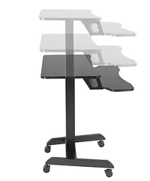 Мобільний робочий столик OfficePro Black (ODM460B) - мініатюра 6