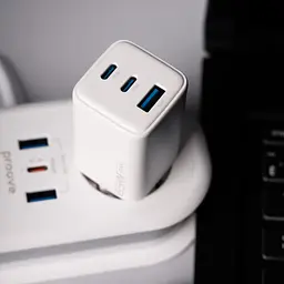 Зарядний пристрій блоків Proove Pocket GaN 65W 3 порти USB-A + 2USB-C білий (WCPG65121202) - мініатюра 6
