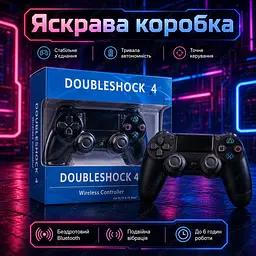 Бездротовий геймпад 1000 mAh / джойстик для PS4, ПК, Android та iOS з Bluetooth 5.2 - мініатюра 9