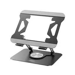 Настільний тримач XO C153 Metal Laptop Swivel Large Stand Чорний