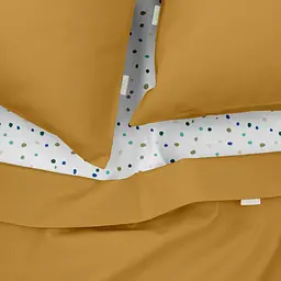Комплект постільної білизни Cosas Curcuma CS3 Євро гірчичний (Ranfors16_Mustard_ColorBlots_200) - мініатюра 3