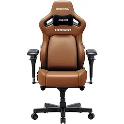 Крісло геймерське Anda Seat Kaiser 4 V2 Size XL до 180 кг ігрове Brown PVC (AD12YDDC-XLL-20-K-PV/C-03) - мініатюра 2