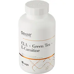 Жироспалювач OstroVit CLA + Green Tea + L-carnitine 90 капсул - мініатюра 2