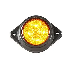 Габарит LED круглий / 24V / 5 діодів / Помаранчевий 1 шт. (C 16)