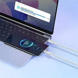 Кабель Baseus Explorer Smart Temperature Control Cable Type-C to Type-C 100W 1m P10319703221-00 White - мініатюра 5