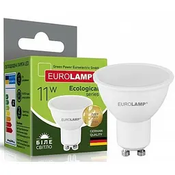 Лампочка Eurolamp LED SMD MR16 11W GU10 4000K 220V (LED-SMD-11104(P)) - мініатюра 2