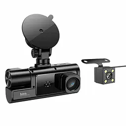 Відеореєстратор Hoco DI60 2-inch display with rear camera (1280P+720P) Black