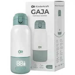 Портативний підігрівач для молока і термос 2 в 1 Kinderkraft Gaja Green (KEGAJA00GRE0000)