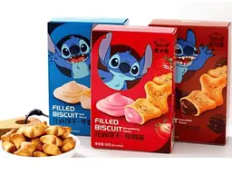 Печиво Disney Stitch Filled Biscuit Chocolat Flavor 50г - мініатюра 4