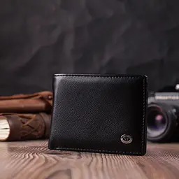 Чоловічий шкіряний гаманець ST Leather 11,5х8,7х1 см acs0028303 - мініатюра 6
