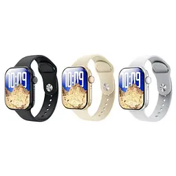 Смарт-годинник XO W10 Pro AMOLED Screen 10 Generation Wireless Charging Smart Talking Watch сріблястий - мініатюра 5