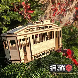 Дерев'яний конструктор Трамвай Sanok SW1 | Woodzle | 151 деталь - мініатюра 10