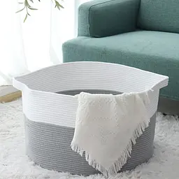 Корзина Органайзер Lovely Svi для зберігання білизни та іграшок 55×35 см сірий (10032024) - мініатюра 4