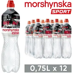 Упаковка мінеральної води Моршинська Спорт негазована 9 л (0.75 л x 12 шт.) - мініатюра 10