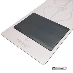 Міні-мат для йоги EasyFit Yoga Pad каучук 3,5 мм Чорний - мініатюра 2