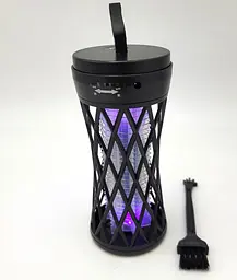 Лампа для комарів акумуляторна 5W від USB 2в1 LED світильник нічник і Електрична пастка знищувач комах 15см UKC Mosquito Killer Lamp LY-859 - мініатюра 15
