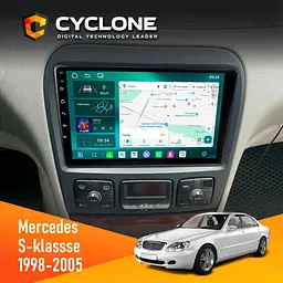 Штатна магнітола Mercedes-Benz S-Class (W220) 1998-2005 Cyclone C9-013 4x64 DSP 4G Cyclone (НФ-00007346)