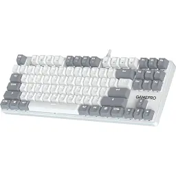 Клавіатура GamePro Genesis Metallic MK110W Red Switches White - мініатюра 2