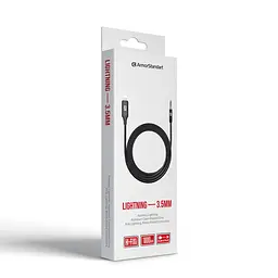 Кабель ArmorStandart Lightning Male to 3.5mm (mini-Jack) Male 1m Black (ARM76889) - мініатюра 3
