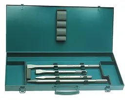 Набір зубил для перфораторів з патроном SDS-MAX в металевому кейсі Makita P-18013 - мініатюра 4
