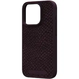 Чохол-накладка Njord Salmon Leather MagSafe Case Rust для iPhone 15 Pro (NA53SL03) - мініатюра 2