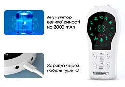 Міостимулятор EasyFit ActivePulse-1 для тіла, стимулятор м'язів у чохлі (EF-2303s) - мініатюра 5