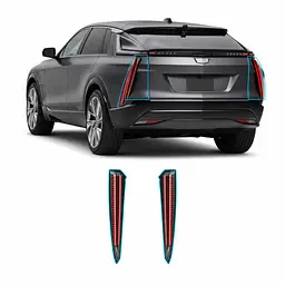 Антигравійна захисна бронеплівка за лекалами для Cadillac Lyriq EV 2022- задні ліхтарі стопи