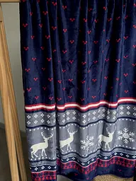 Плед Ecotton 150х220 см Well Soft новорічний з оленями синій FL-4885 (23221) (23221) - мініатюра 8