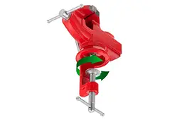 Тиски ручні слюсарні міні поворотні Intertool 60 мм HT-0054 - мініатюра 4