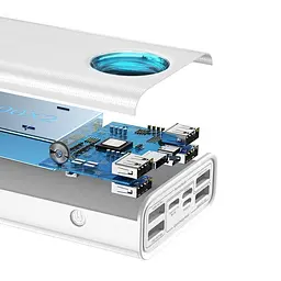 Зовнішній акумулятор Baseus Amblight Digital Display Quick Charge 65W 30000mAh (PPLG-A02) White [69814] - мініатюра 5