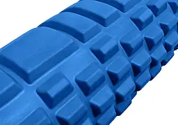 Масажний ролер EasyFit Grid Roller 60 см v.3.1 синій - мініатюра 3