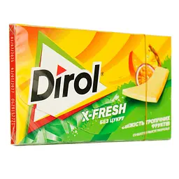 Гумка жувальна Dirol X-Fresh свіжість тропічних фруктів 13.5 г - мініатюра 2