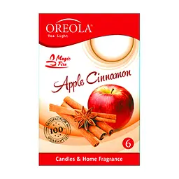Ароматична свічка Oreola Яблуко і кориця 6 шт (5908252829200)