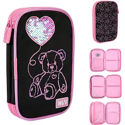 Пенал м'який Yes PH-35 Pink Bear з LED (533777) - мініатюра 2