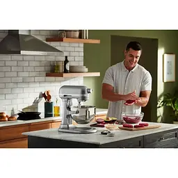 Кухонна машина KitchenAid Heavy Duty 5KSM55SXXECU з підйомною чашею 5.2 л срібляста (5KSM55SXXECU) - мініатюра 14