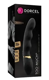 Силіконовий вібратор жіночий Dorcel Too Much Black Dorcel SO3088 24779