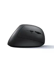 Бездротова вертикальна миша Meetion BTM008 з Bluetooth і 2.4G, ергономіка 57°, акумулятор до 400 годин Black - мініатюра 2