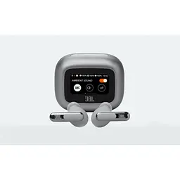 Бездротові навушники JBL Live Flex 3 (JBLLIVEFLEX3SIL) (кейс з дисплеєм) сріблясті - мініатюра 5
