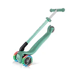 Самокат Globber Primo foldable plus lights, колеса з підсвічуванням, м'ятний (439-206) - мініатюра 12
