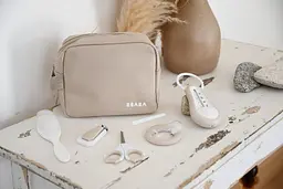 Косметичка Beaba з туалетними приладдями 7 предметів бежевий (920426) - мініатюра 2
